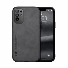 Soft Luxury Leather Snap On Case Cover DY1 for Oppo A95 5G Black
