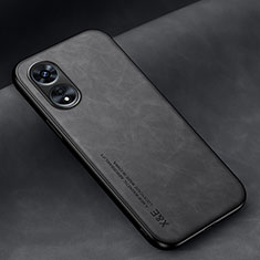 Soft Luxury Leather Snap On Case Cover DY1 for Oppo A97 5G Black