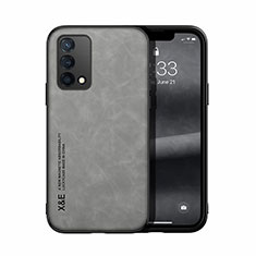 Soft Luxury Leather Snap On Case Cover DY1 for Oppo Reno6 Lite Gray