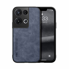 Soft Luxury Leather Snap On Case Cover DY1 for Oppo Reno8 Pro+ Plus 5G Blue