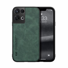 Soft Luxury Leather Snap On Case Cover DY1 for Oppo Reno9 5G Green