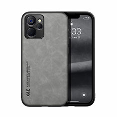 Soft Luxury Leather Snap On Case Cover DY1 for Realme 10 5G Gray