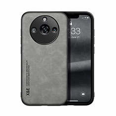 Soft Luxury Leather Snap On Case Cover DY1 for Realme 11 Pro+ Plus 5G Gray