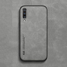 Soft Luxury Leather Snap On Case Cover DY1 for Samsung Galaxy A70 Gray