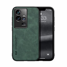 Soft Luxury Leather Snap On Case Cover DY1 for Vivo iQOO 11 5G Green