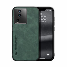 Soft Luxury Leather Snap On Case Cover DY1 for Vivo iQOO Neo7 5G Green