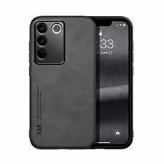 Soft Luxury Leather Snap On Case Cover DY1 for Vivo V27 Pro 5G Black
