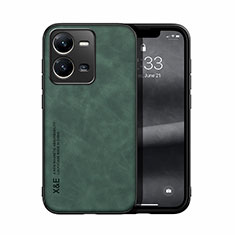 Soft Luxury Leather Snap On Case Cover DY1 for Vivo X80 Lite 5G Green