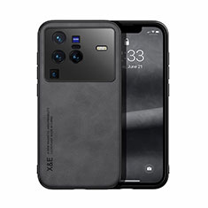 Soft Luxury Leather Snap On Case Cover DY1 for Vivo X80 Pro 5G Black