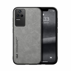 Soft Luxury Leather Snap On Case Cover DY1 for Xiaomi Poco F4 5G Gray