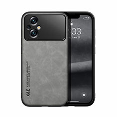 Soft Luxury Leather Snap On Case Cover DY1 for Xiaomi Poco M5 4G Gray