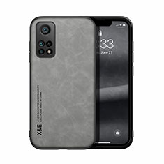 Soft Luxury Leather Snap On Case Cover DY1 for Xiaomi Redmi K30S 5G Gray