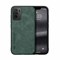 Soft Luxury Leather Snap On Case Cover DY1 for Xiaomi Redmi Note 10 4G Green