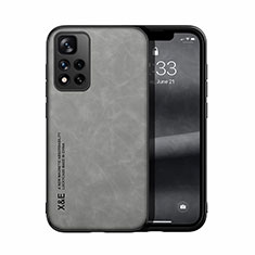 Soft Luxury Leather Snap On Case Cover DY1 for Xiaomi Redmi Note 11 Pro+ Plus 5G Gray