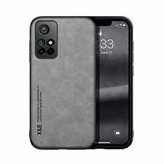 Soft Luxury Leather Snap On Case Cover DY1 for Xiaomi Redmi Note 11S 5G Gray