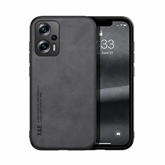 Soft Luxury Leather Snap On Case Cover DY1 for Xiaomi Redmi Note 11T Pro+ Plus 5G Black
