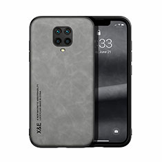 Soft Luxury Leather Snap On Case Cover DY1 for Xiaomi Redmi Note 9 Pro Gray
