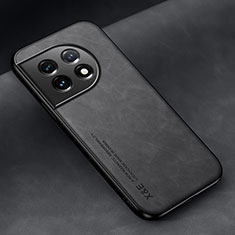 Soft Luxury Leather Snap On Case Cover DY2 for OnePlus 11 5G Black