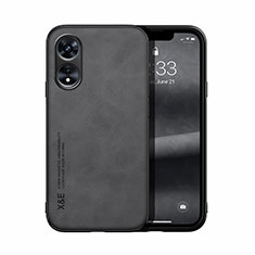 Soft Luxury Leather Snap On Case Cover DY2 for Oppo A58 5G Black