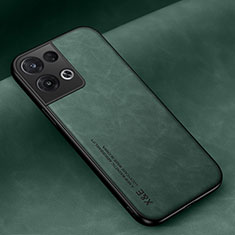 Soft Luxury Leather Snap On Case Cover DY2 for Oppo Reno8 5G Green