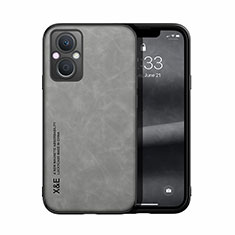 Soft Luxury Leather Snap On Case Cover DY2 for Oppo Reno8 Z 5G Gray