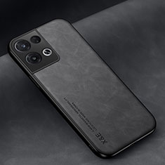 Soft Luxury Leather Snap On Case Cover DY2 for Oppo Reno9 5G Black