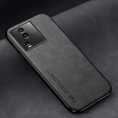 Soft Luxury Leather Snap On Case Cover DY2 for Vivo iQOO Neo7 5G Black