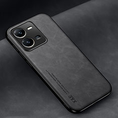 Soft Luxury Leather Snap On Case Cover DY2 for Vivo V25 5G Black