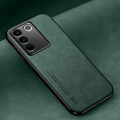 Soft Luxury Leather Snap On Case Cover DY2 for Vivo V27 5G Green