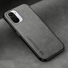Soft Luxury Leather Snap On Case Cover DY2 for Xiaomi Mi 11X Pro 5G Gray