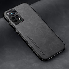 Soft Luxury Leather Snap On Case Cover DY2 for Xiaomi Redmi Note 11 Pro 4G Black