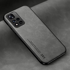 Soft Luxury Leather Snap On Case Cover DY2 for Xiaomi Redmi Note 11 Pro+ Plus 5G Gray