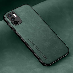 Soft Luxury Leather Snap On Case Cover DY2 for Xiaomi Redmi Note 11 SE 5G Green