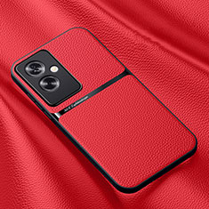 Soft Luxury Leather Snap On Case Cover DY3 for Oppo A2 5G Red