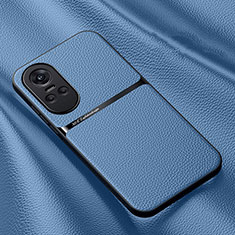 Soft Luxury Leather Snap On Case Cover DY3 for Oppo Reno10 5G Sky Blue