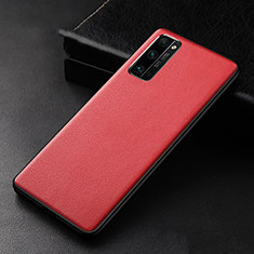 Soft Luxury Leather Snap On Case Cover for Huawei Honor 30 Pro Red