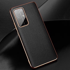 Soft Luxury Leather Snap On Case Cover for Huawei Honor 30S Black
