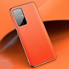 Soft Luxury Leather Snap On Case Cover for Huawei Honor 30S Orange