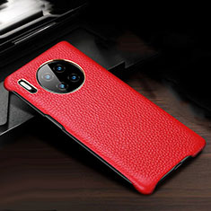 Soft Luxury Leather Snap On Case Cover for Huawei Mate 30 Red