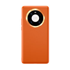 Soft Luxury Leather Snap On Case Cover for Huawei Mate 40 Orange