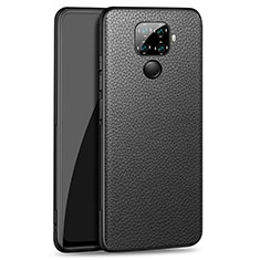 Soft Luxury Leather Snap On Case Cover for Huawei Nova 5i Pro Black