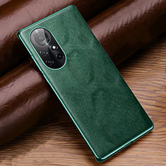 Soft Luxury Leather Snap On Case Cover for Huawei Nova 8 Pro 5G Green
