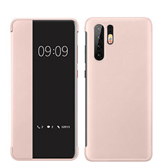 Soft Luxury Leather Snap On Case Cover for Huawei P30 Pro New Edition Rose Gold