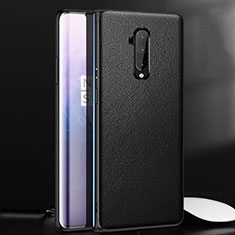 Soft Luxury Leather Snap On Case Cover for OnePlus 7T Pro Black