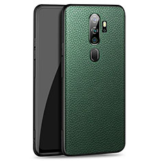 Soft Luxury Leather Snap On Case Cover for Oppo A11X Green