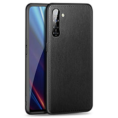 Soft Luxury Leather Snap On Case Cover for Oppo K5 Black