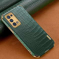 Soft Luxury Leather Snap On Case Cover for Oppo Reno6 Pro+ Plus 5G Green