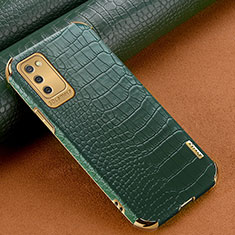 Soft Luxury Leather Snap On Case Cover for Samsung Galaxy A02s Green