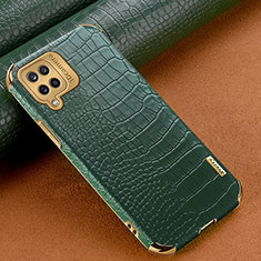 Soft Luxury Leather Snap On Case Cover for Samsung Galaxy A12 Green