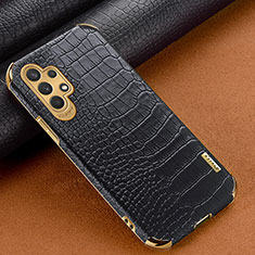 Soft Luxury Leather Snap On Case Cover for Samsung Galaxy M32 5G Black